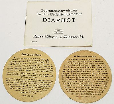 Diaphot Anleitung