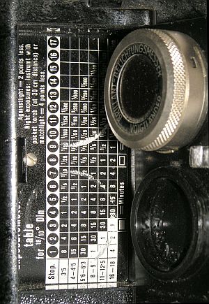 Voigtländer Brillant-Bel im Fach