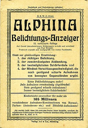 ALPHINA Belichtungsanzeiger