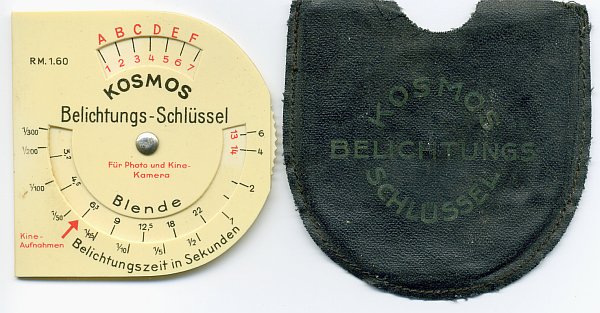 Kosmos Belichtungs-Schlüssel