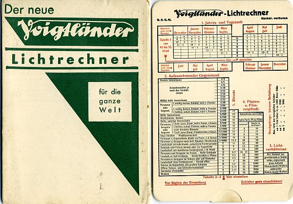 Voigtländer Lichtrechner Neu