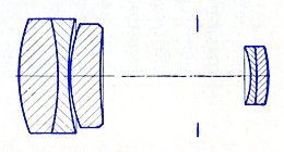 Tele-Quinar 4,5/200 Schnitt