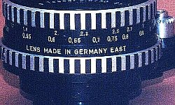 Lens made in Germany East