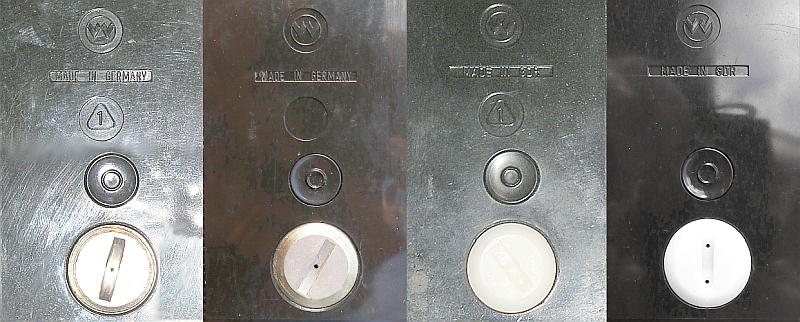 Weimarlux cds, Rückseiten